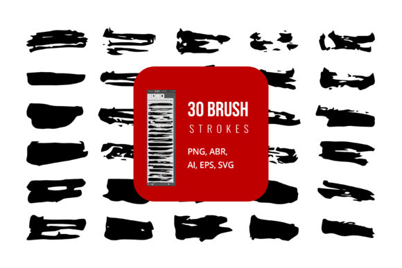 Brush Strokes Hand Drawn Vector for Crafting and Graphics