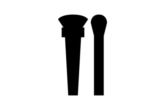 Brushes Glyph Icon: A Versatile Graphic for Branding and Marketing