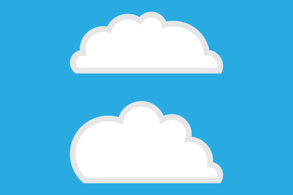 Cloud Illustration for Modern Graphics and Design Projects