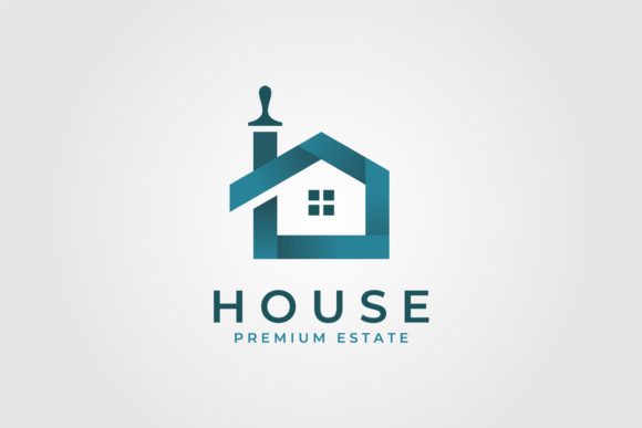 Colorful House Brushes Logo Review