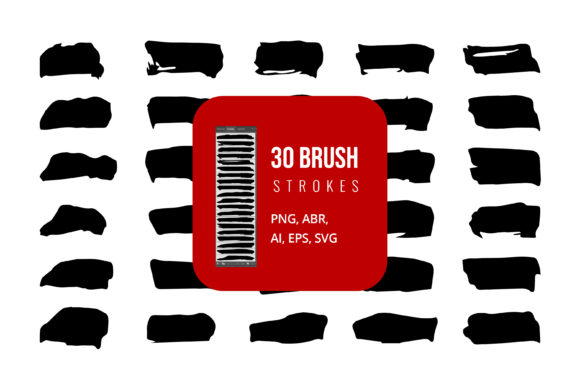 Dirty Brush Strokes Collection: A Versatile Graphic Design Asset
