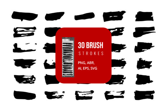 Dirty Vector Brush Strokes for Creative Graphics and Design Projects