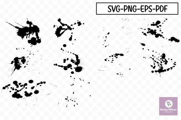 Messy Splats SVG Bundle for Crafts and Graphics