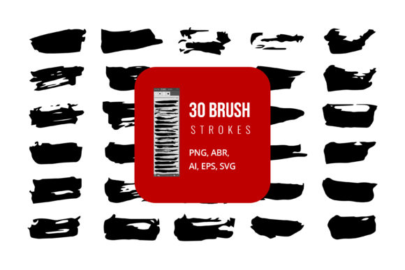 Modern Watercolor Brush Set Vector for Graphics and Brushes