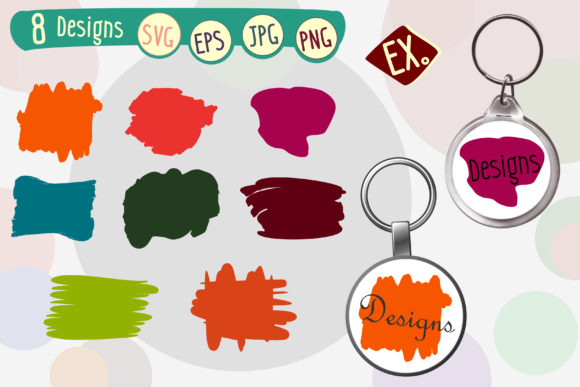 Simple Keychain Design for Graphics and Branding