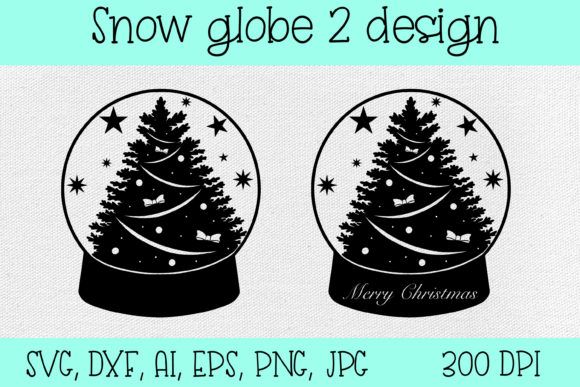SVG,DXF Snow Globe for Crafts and Graphics