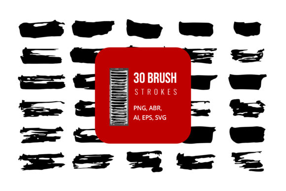 Vector Abstract Brush Strokes for Local Business Branding